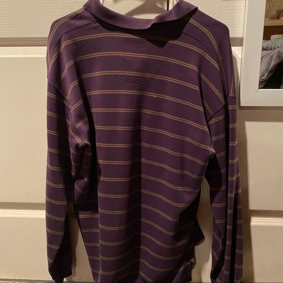Collared Purple Indie Long Sleeve Shirt Quality Knitwear - Picture 3 of 3